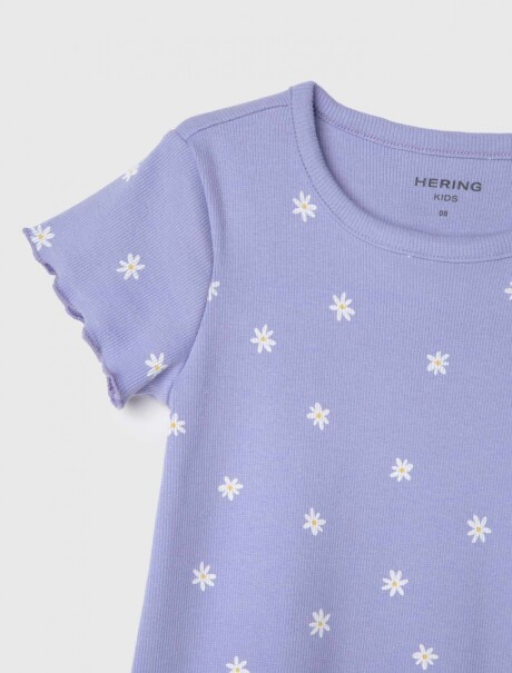 BLUSA INFANTIL ESTAMPADA VIOLETA