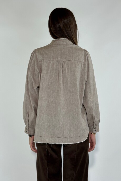 CAMISA DONNA Tostado