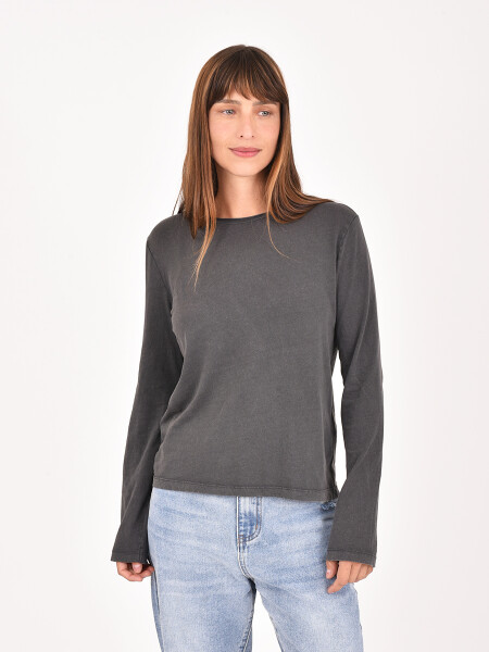 REMERA GALA GRIS OSCURO