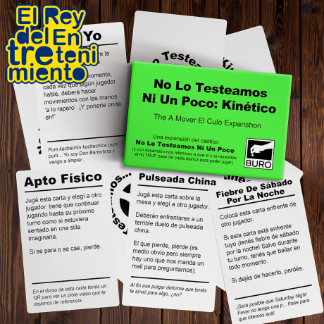 Juego Cartas No Lo Testeamos Ni Un Poco Kinético Buró Juego Cartas No Lo Testeamos Ni Un Poco Kinético Buró