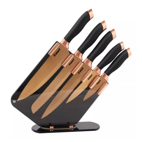 Set De Cuchillos CUORI Rima 6 Piezas Acero Inoxidable - Dorado Set De Cuchillos CUORI Rima 6 Piezas Acero Inoxidable - Dorado