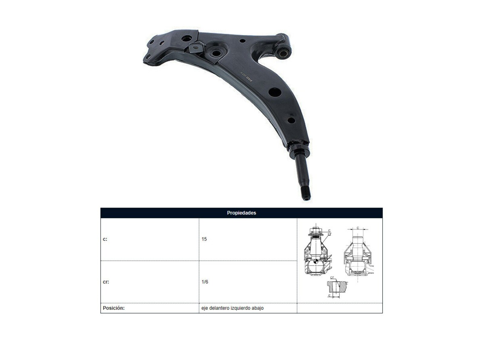 Parilla De Suspension Delantera Toyota Corolla 91-95 Izq 