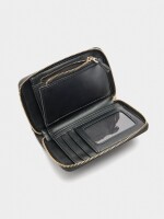 Cartera Con Textura negro