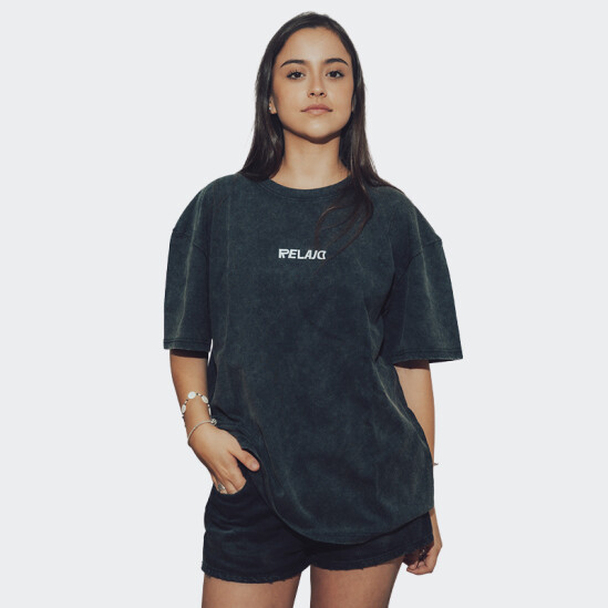 Remera Relajo Outside Negro