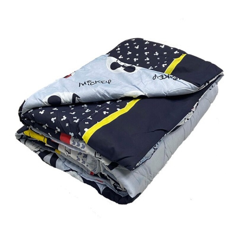 Acolchado reversible infantil en microfibra MICKEY GRIS