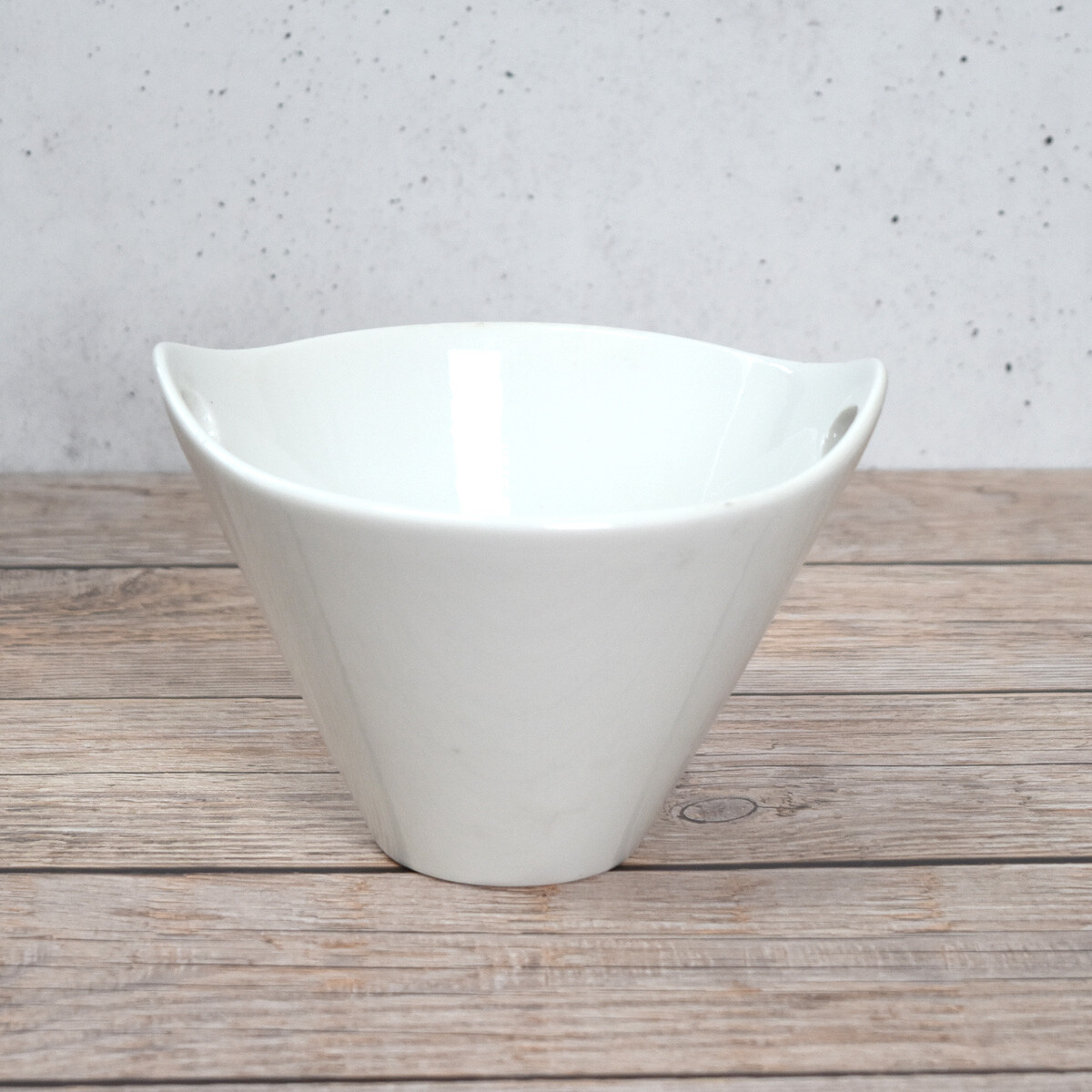 Bowl de cerámica blanco con asas 