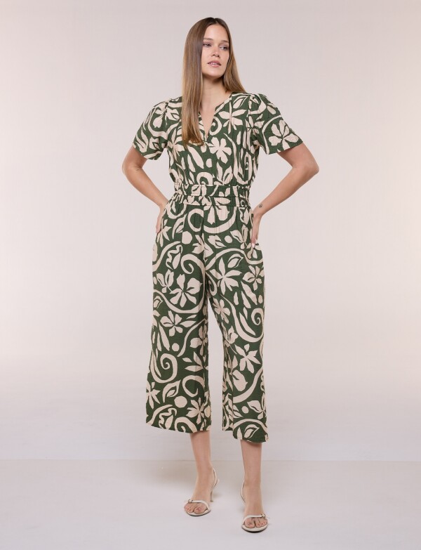 Enterito Crop Printed OLIVA/MULTI
