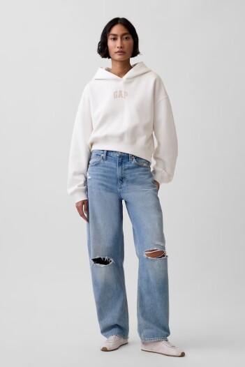 Canguro Logo Gap Cropped Mujer New Off White