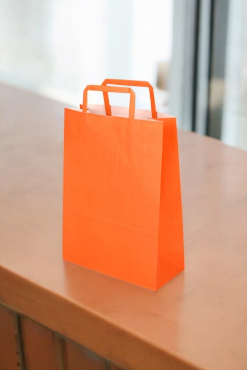 Bolsa lisa acuario 22x10x30 cm - NARANJA 
