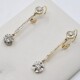Caravanas Antiguas En Oro 18K Y Brillantes Caravanas Antiguas En Oro 18K Y Brillantes