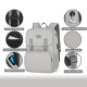 Mochila Lonchera Impermeable Porta Laptop Matein 1161 Gris