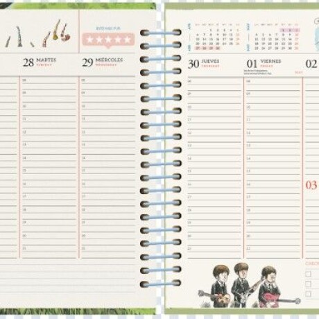 AGENDA MONOBLOCK MACANUDO A5 SEMANAL ANILLADA 2026 - HAMACA AGENDA MONOBLOCK MACANUDO A5 SEMANAL ANILLADA 2026 - HAMACA
