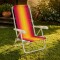 Silla reclinable 4 posiciones aluminio NARANJA
