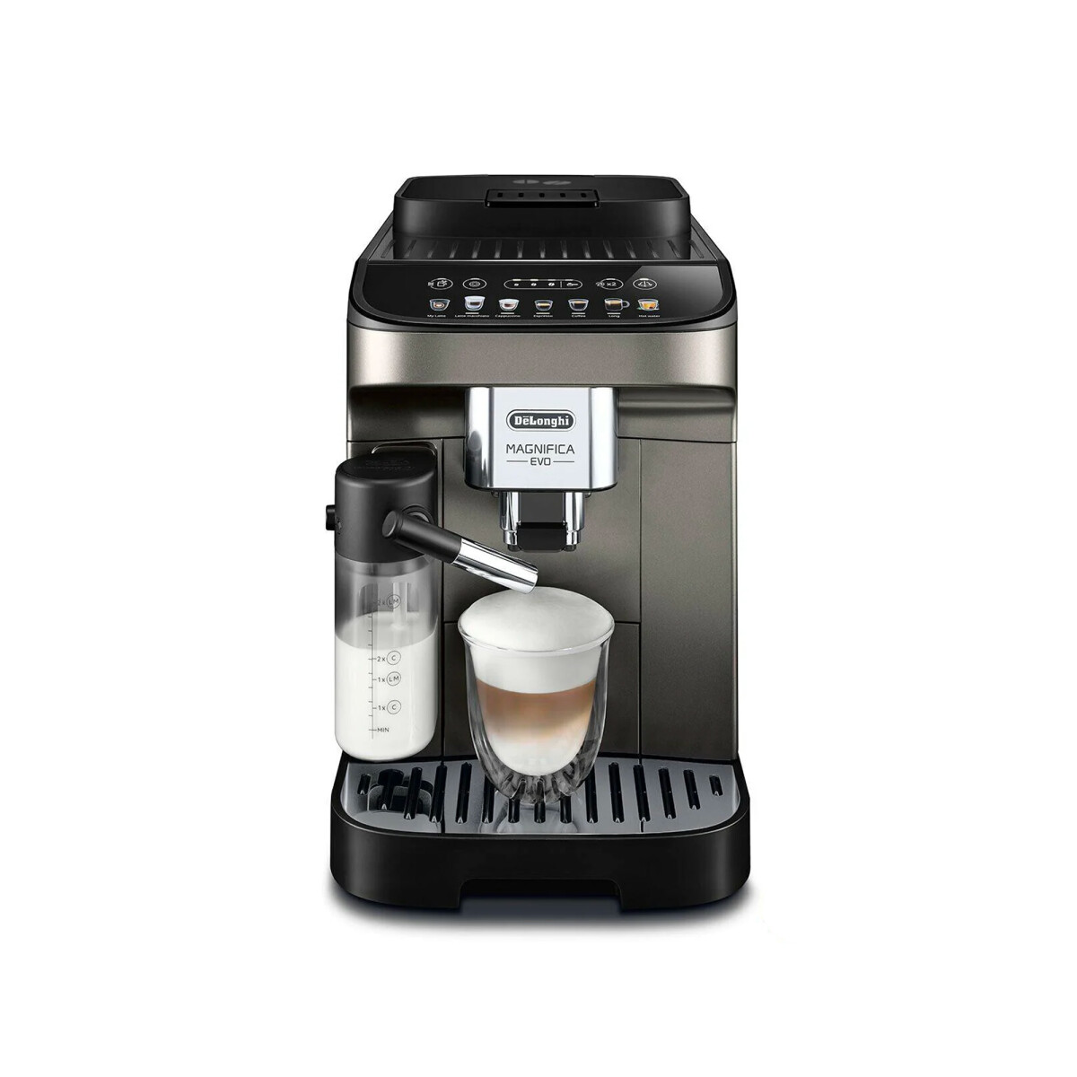 Cafetera DeLonghi Magnifica EVO - Negra/Gris Inox 