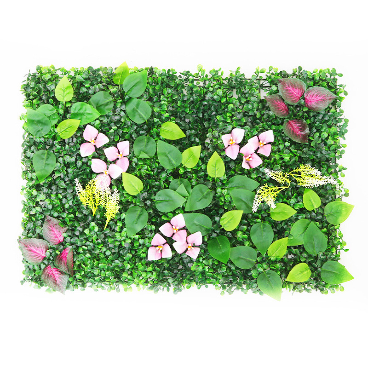 Panel De Césped Artificial - Flor Rosa 