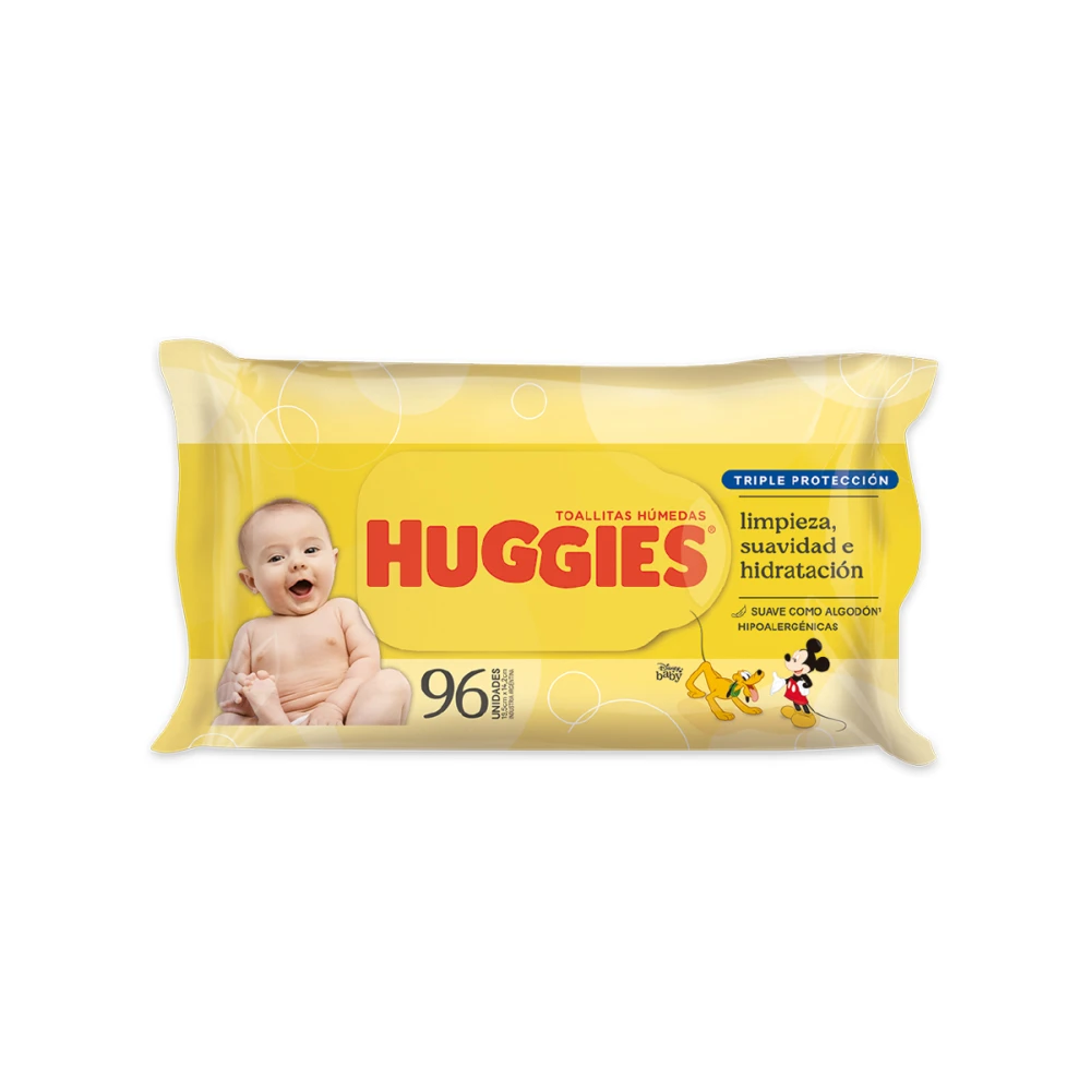 HUGGIES TOALLA HUM CLASSIC PACK X 96 UNI