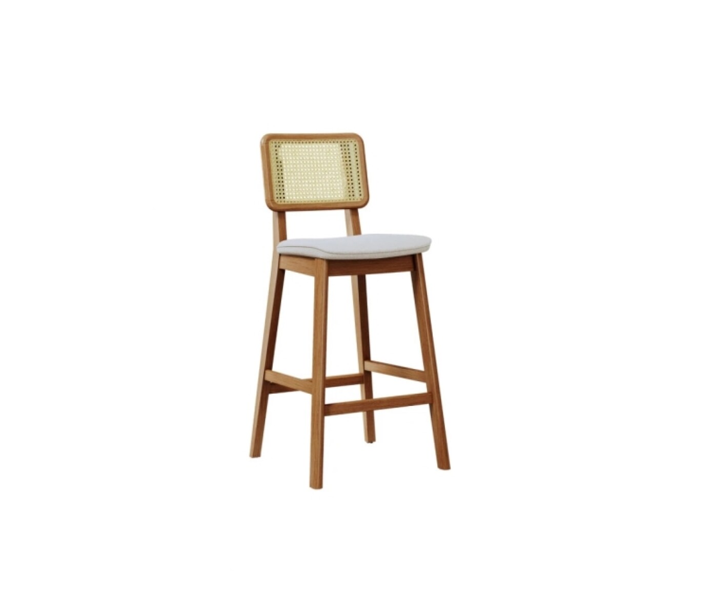 Silla Alta Barra Manhattan Tela/rattan 