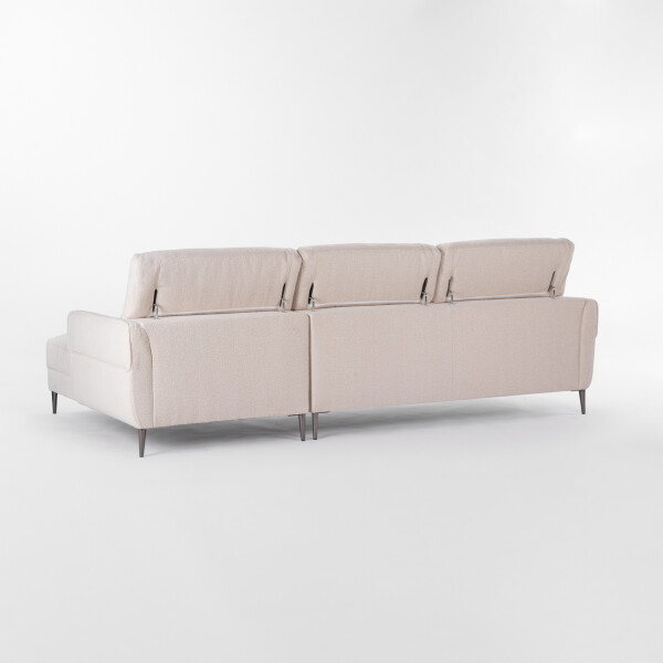 Sofá con chaise MOOVE BEIGE - DERECHO