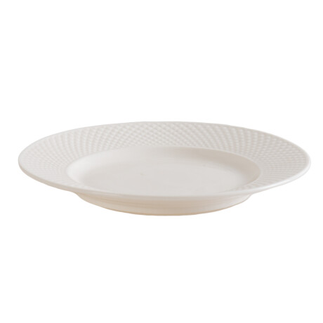 PLATO CERAMICA BLANCO 20CM