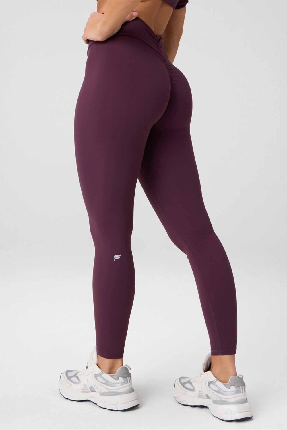 Leggings Booty Scrunch PureLuxe V-Back Mujer Oxblood