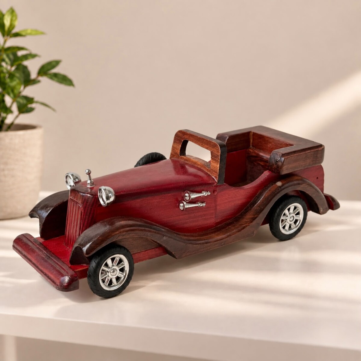 Auto Antiguo Decorativo de Madera Convertible 