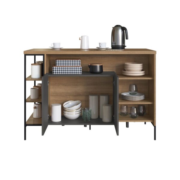 ISLA DE COCINA 1.31 X 60 - MIEL/GRAFITO ISLA DE COCINA 1.31 X 60 - MIEL/GRAFITO