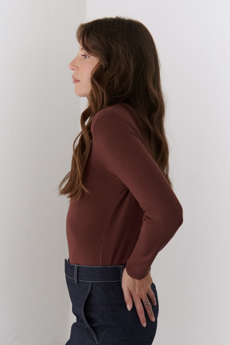 POLERA GLACIAR BURDEOS