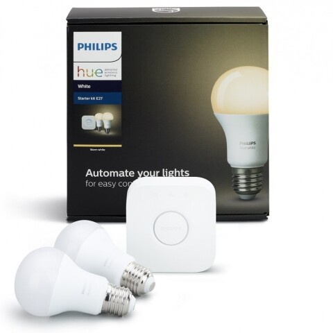 KIT DE INICIO BLANCO 2 LAMPARAS LED BULBO 10W E27 + BIDGE G5 PHILIPS HUE KIT DE INICIO BLANCO 2 LAMPARAS LED BULBO 10W E27 + BIDGE G5 PHILIPS HUE