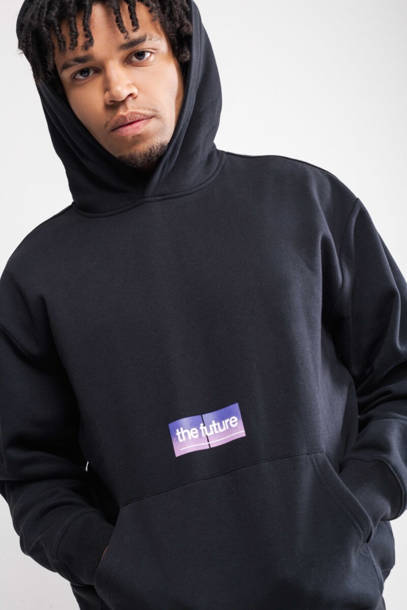 Canguro estampado oversize Canarias Negro