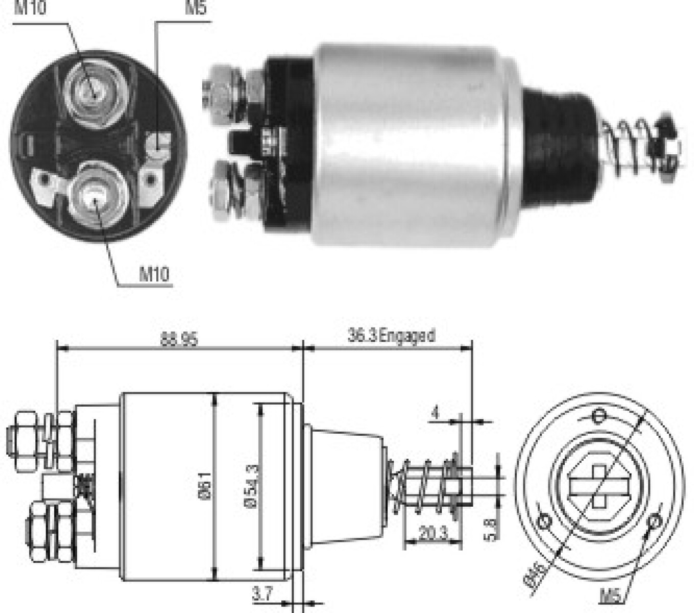 AUTOMATICO DE ARRANQUE - CAPUCHON GOMA ZM.531 ZM 