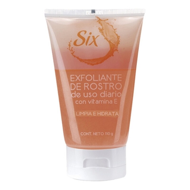 Exfoliante de rostro uso diario Six con Vitamina E 110gr Exfoliante de rostro uso diario Six con Vitamina E 110gr