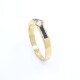 Anillo en oro 18k , brillante y zafiros Anillo en oro 18k , brillante y zafiros