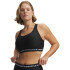 UA Crossback Mid Bra-RED BLK-011