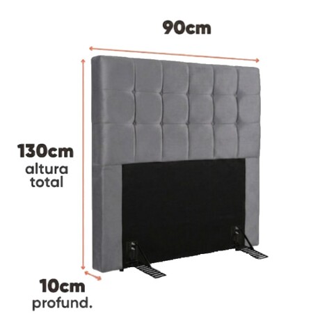 RESPALDO HELLEN ATENAS 90X130X10 GRIS RESPALDO HELLEN ATENAS 90X130X10 GRIS