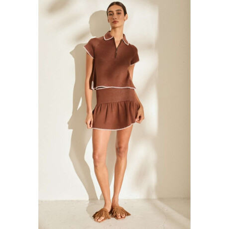 Falda Ula Knit Chocolate