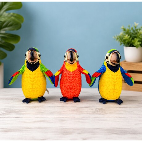 Peluche Loro Bailarín y Parlanchín Que Canta y Baila 001