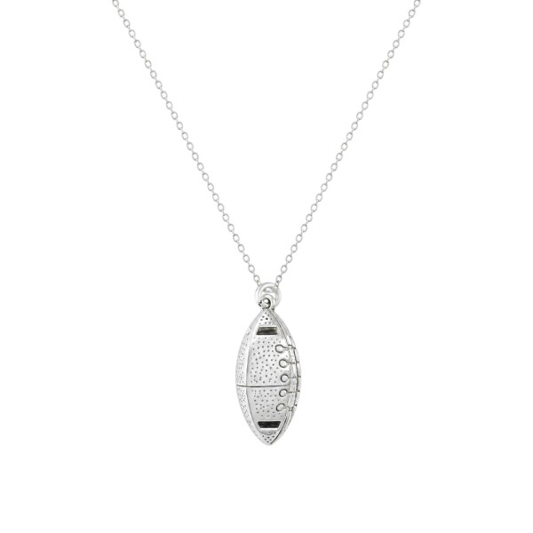Dije Pelota de Rugby - Plata 925 - Sin Piedra CP6593 sinpiedra