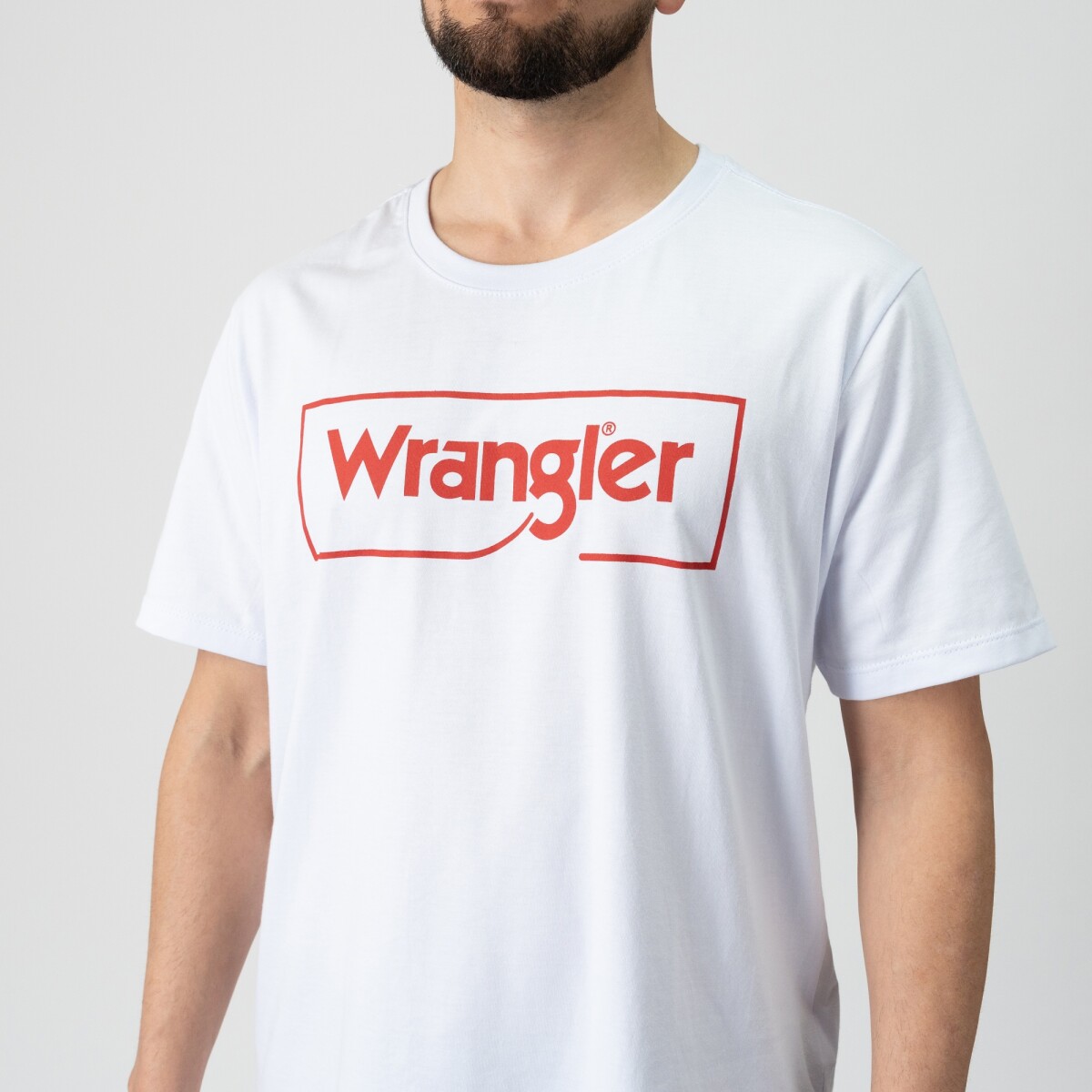 Remera Wrangler de Hombre - LOGO T-SHIRT - WM5500URBR - Sin color 