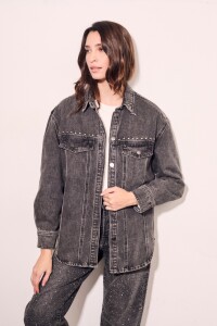 Sobrecamisa Tachas Gris