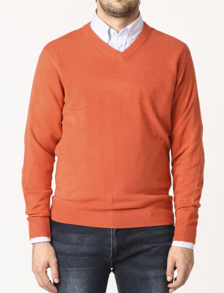 Sweater V Harrington Urban Naranja