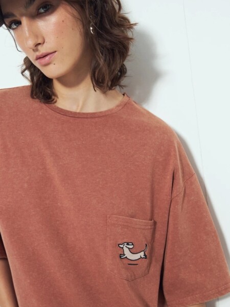 T-SHIRT P.CAKE BETULA LADRILLO