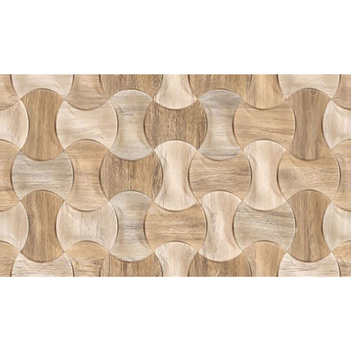Cerámica Acetinado 32X56 Satinado Beige Maderado 
