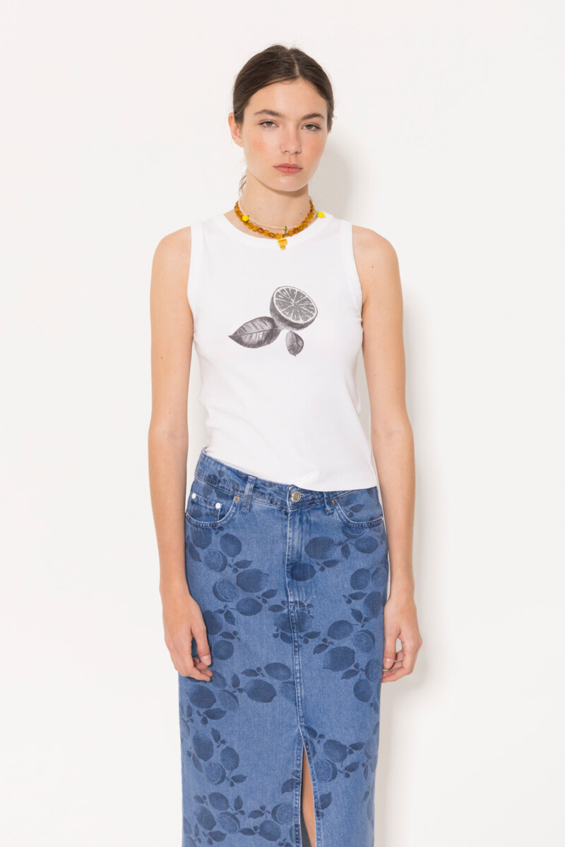 Musculosa Lemon Blanco