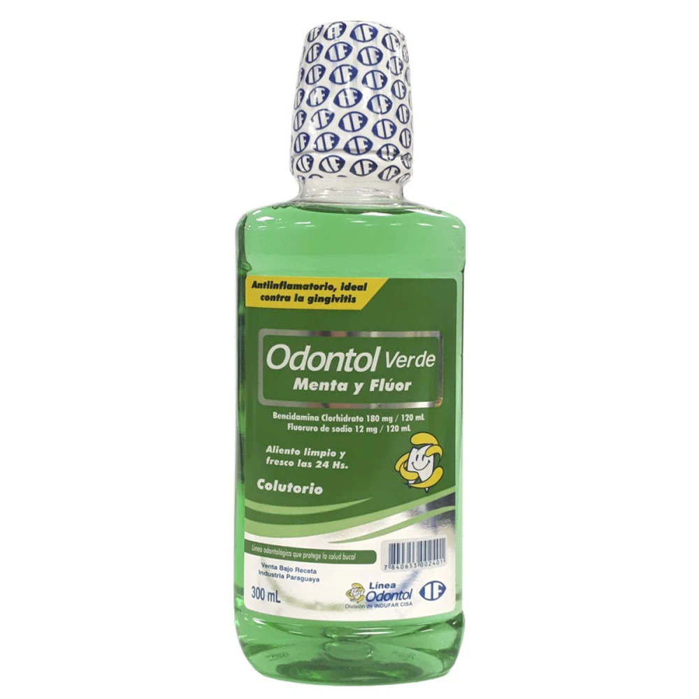 ODONTOL VERDE COLUTORIO FR. X 300 ML.