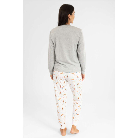 Pijama Morning Dog Gris