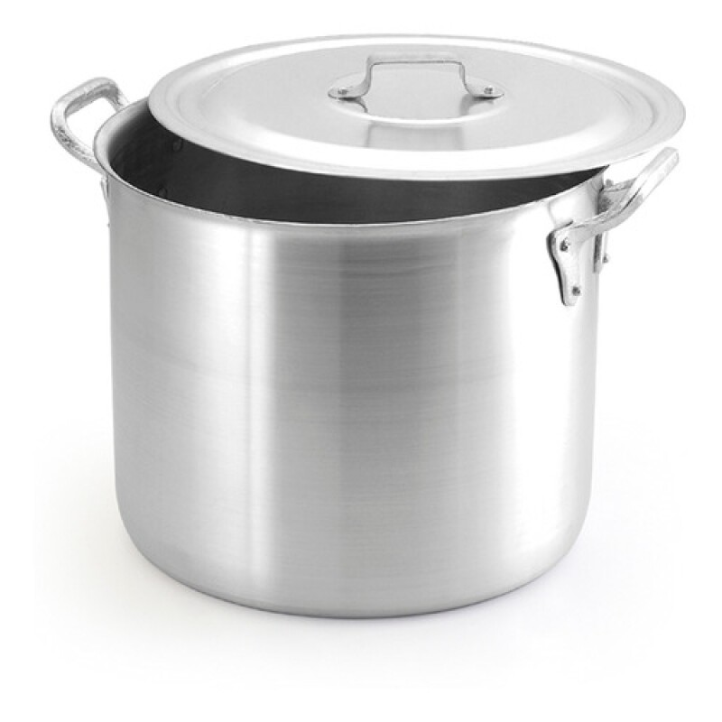 Olla con asas y tapa de 39.8L en Aluminio Oliveira Olla con asas y tapa de 39.8L en Aluminio Oliveira