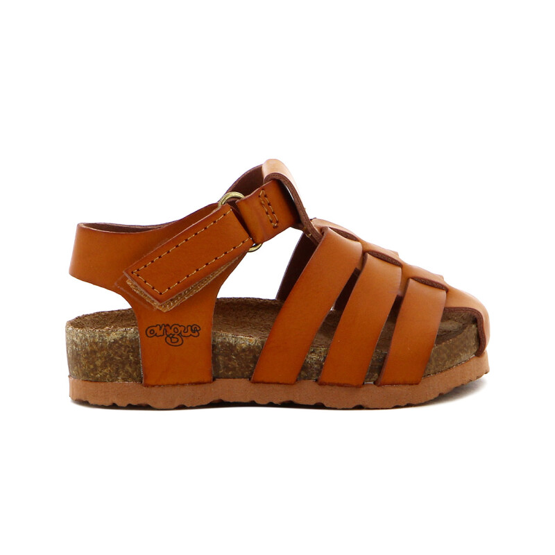 Angus Sandalia Niño Franciscana C/ Pulsera Y Velcro Tan