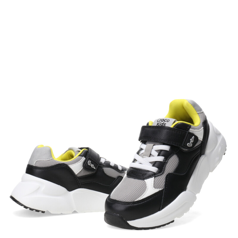 Championes de Niño Croco Kids RUMBIA con velcro Negro