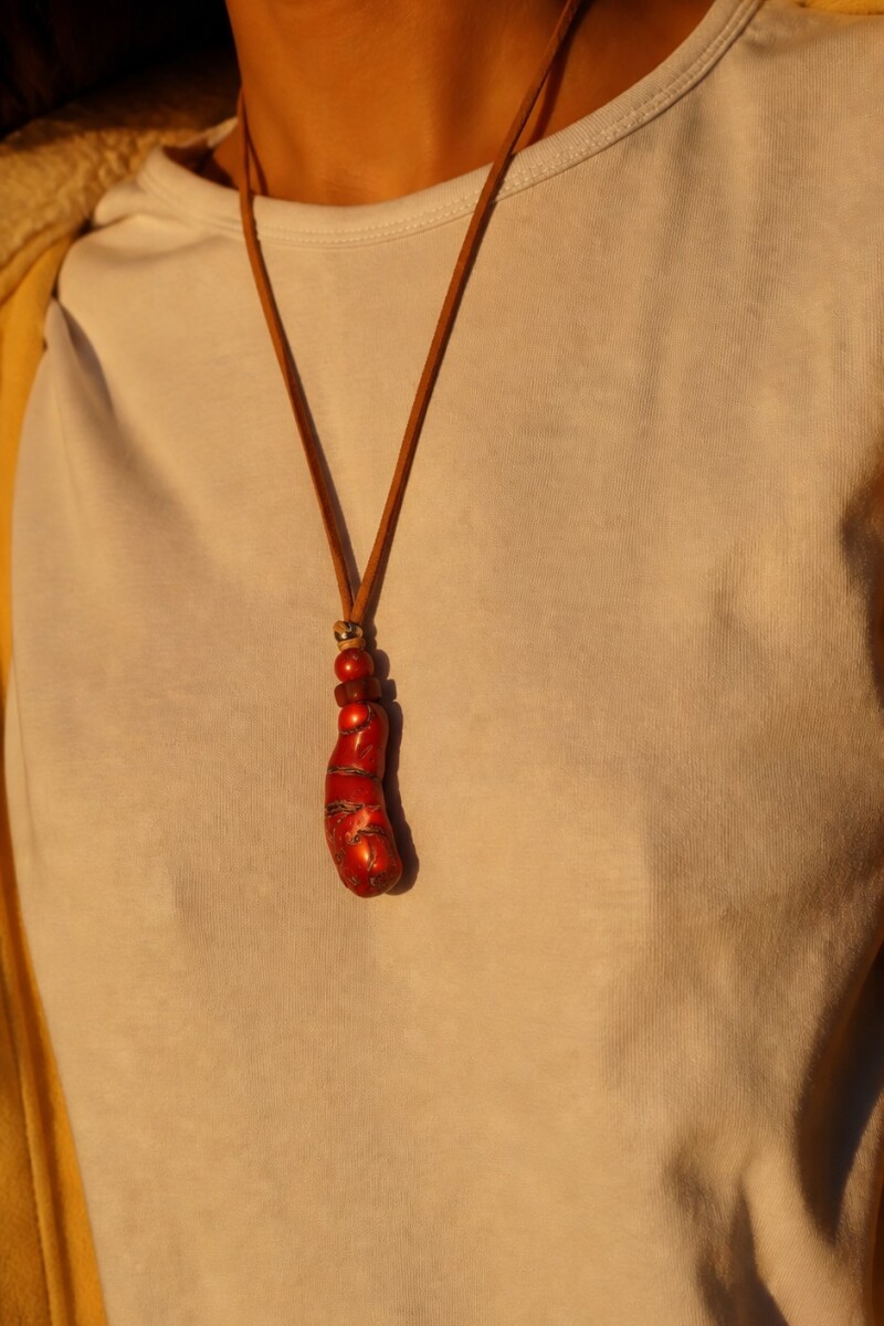 Coral Necklace Rojo