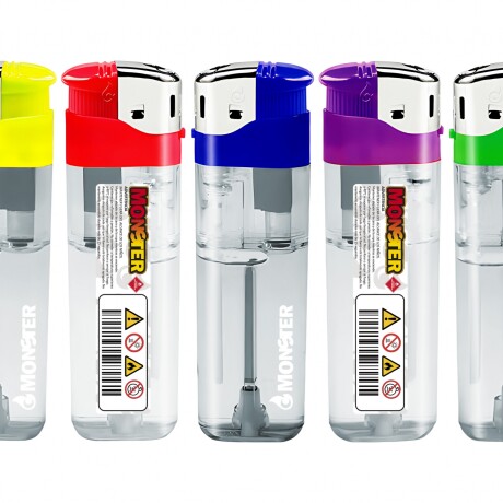ENCENDEDOR MONSTER ELECTRONICO x25 Unidades Transparente